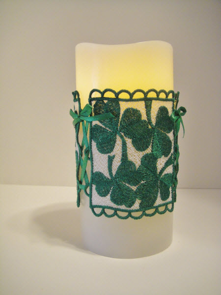 FSL Shamrock Candle Cover